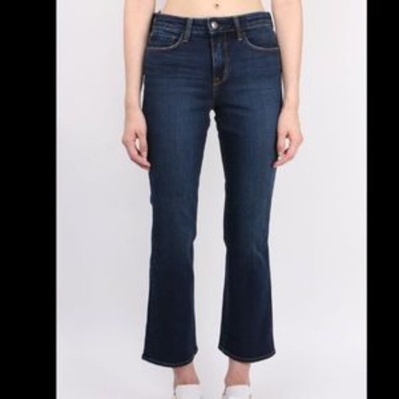 L’Agence Crop Baby Flare Jeans In Pacifica 25 - Picture 1 of 4